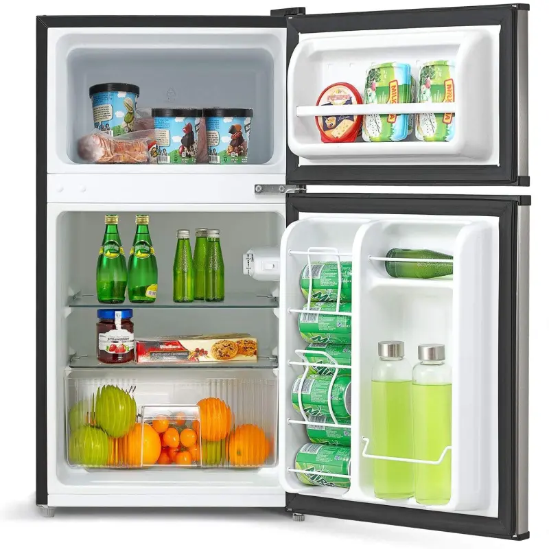 Double door kitchen refrigerator