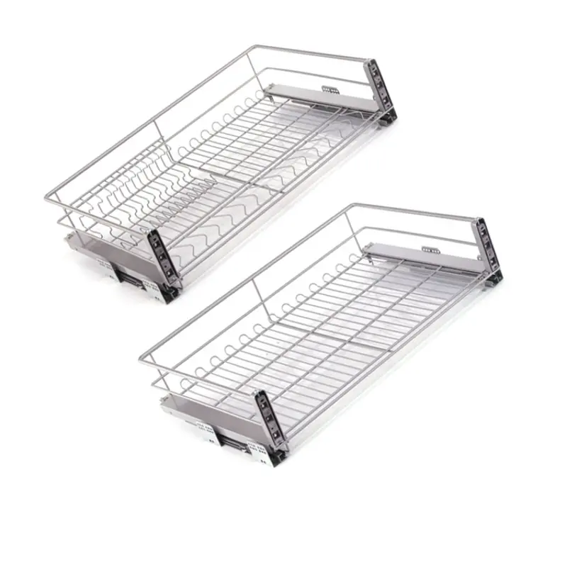 Kitchen OEM Steel Stainless Surface Technical Flat Support Pull Basket