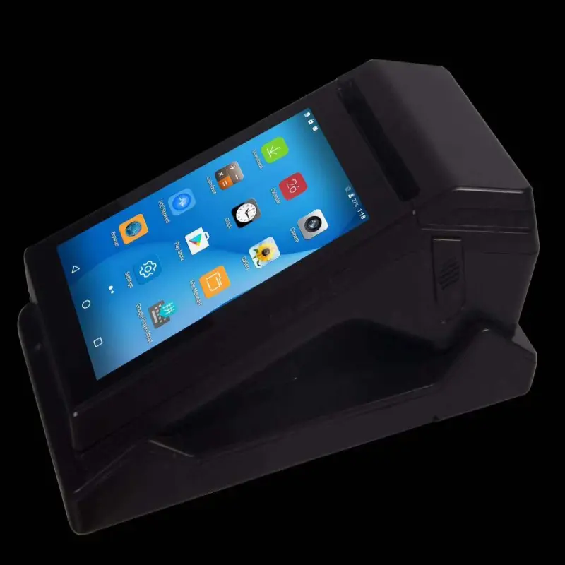 2023 New 7 Inch Touch Screen Android Mini POS Cash Register With 80mm Thermal Printer