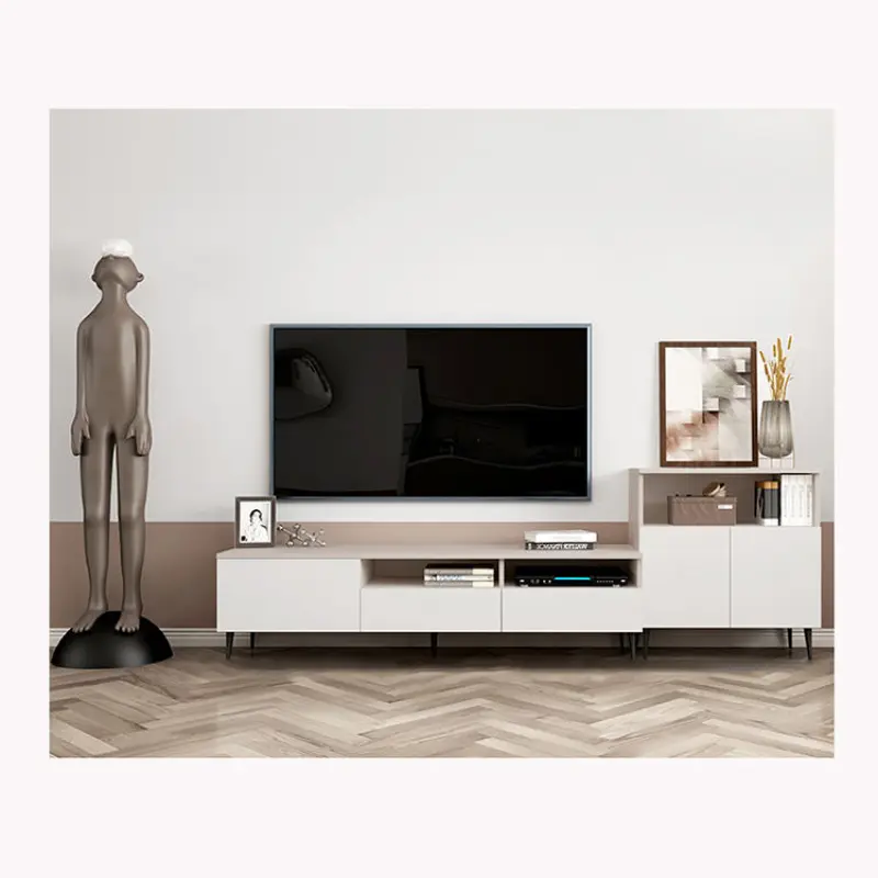 Modern Simple Living Room Designs Furniture Set Wooden TV Cabinets