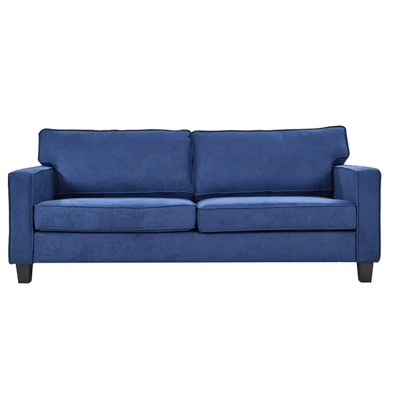 Living Room  Available Blue Sofa  Adjustable Backrest Three Seats Sofa