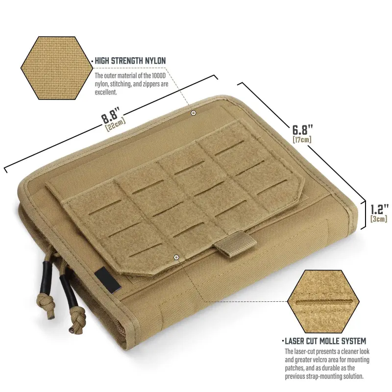 Laser Cutting Multifunction Medical Modular Pouch Tactical Map Tool Tactical Accessory Bag For Backpack Vest