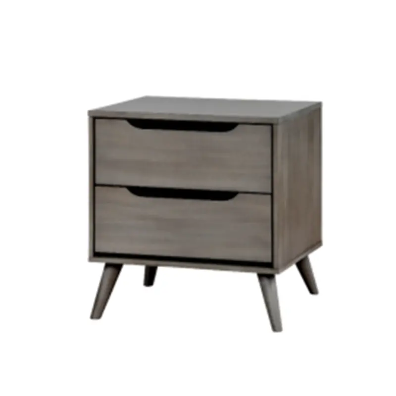 Hercules Black Vinyl Seat Clear Coated Metal Frame Side Bedside Table