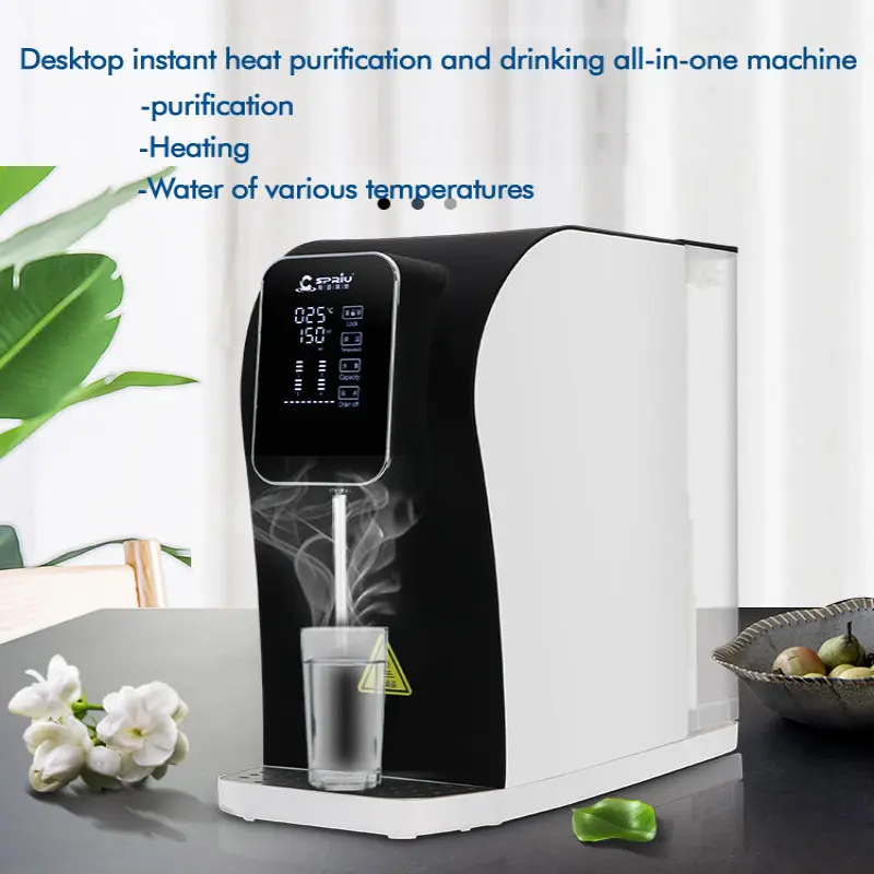 Countertop hot and cold reverse osmosis water filter system