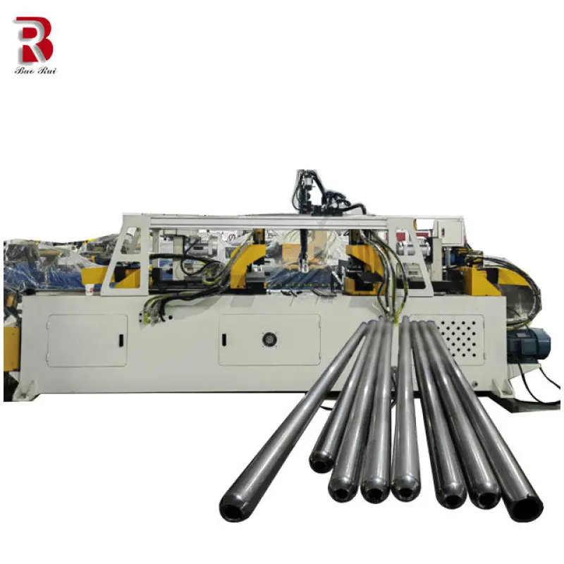 Double head tube end forming machine