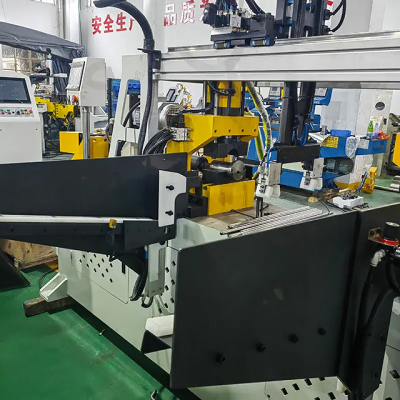 Double head tube end forming machine