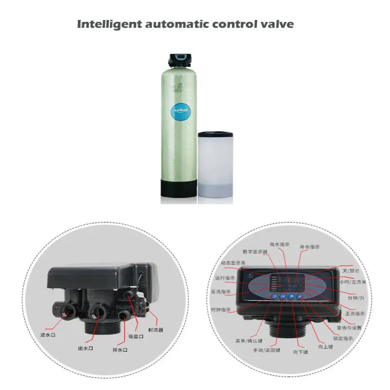 0.5T H Water Softener with Ion Exchange Resin & FRP Tank (500L)