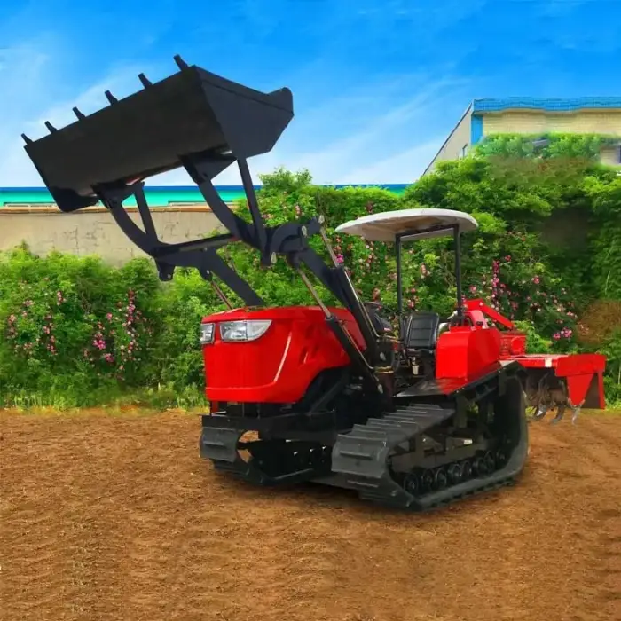 Ride-On Small Crawler Rotary Plough Microplough Water And Drought Tiller Cultivator Crawler Rotary Tiller Price