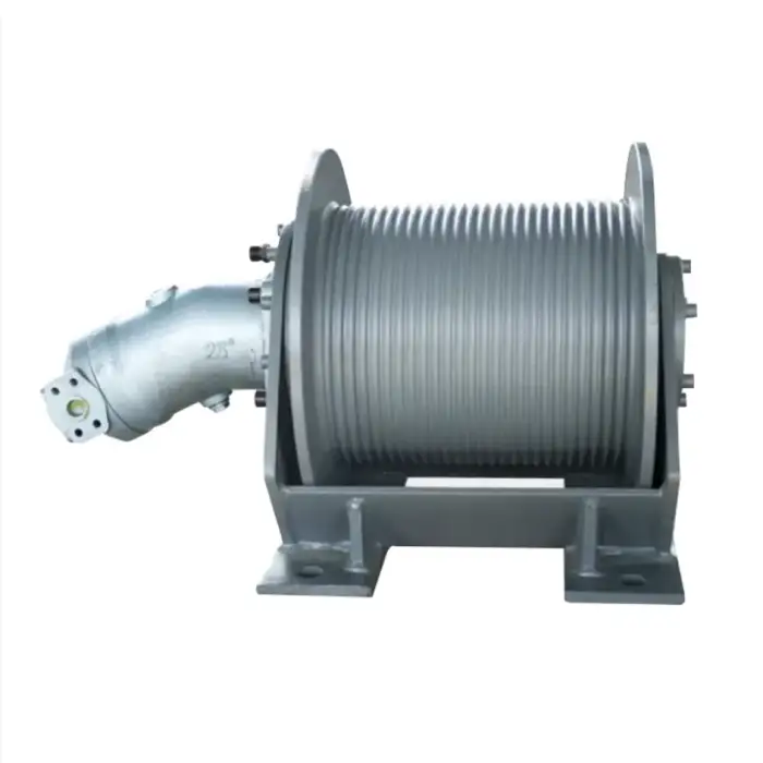 Single Drum Planetary Reducer 5 10 Ton Hydraulic Winch For Tractors Anchor Excavator Shrimp Boat Fishing Net