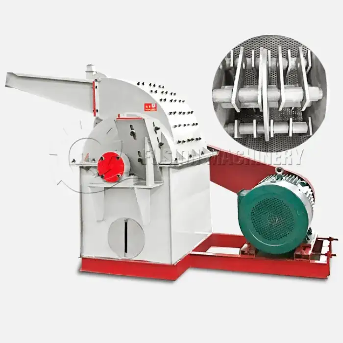 Big capacity wood hammer mill pallet shredder wood chip crusher for sale