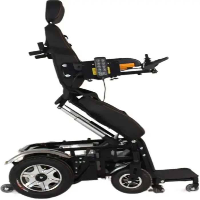2024 Power Electric Four-Wheeled Wheelchair with Joystick Walker &amp; Rollator for Off-Road Use rehabilitation therapy