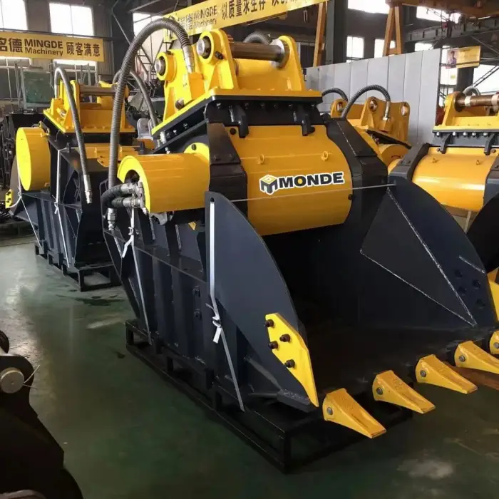 Monde demolition crusher bucket stone jaw crusher bucket Concrete Bucket Crusher