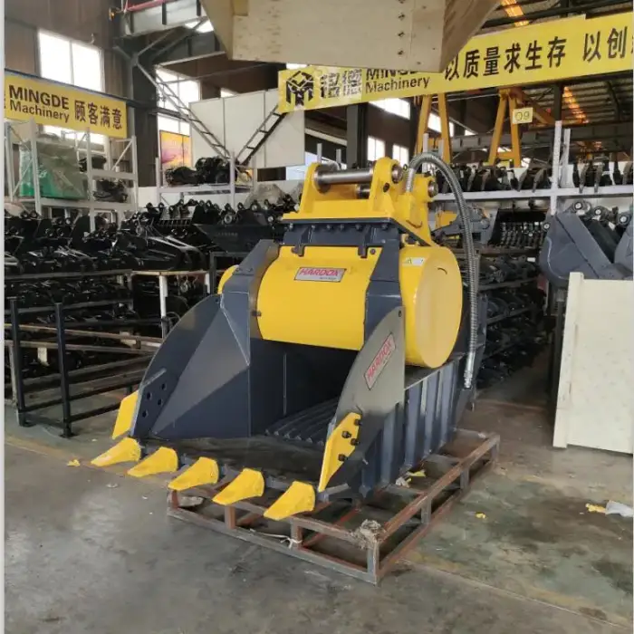 Monde demolition crusher bucket stone jaw crusher bucket Concrete Bucket Crusher