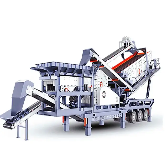 portable rock concrete shredder jaw crusher mobile stone crusher line price