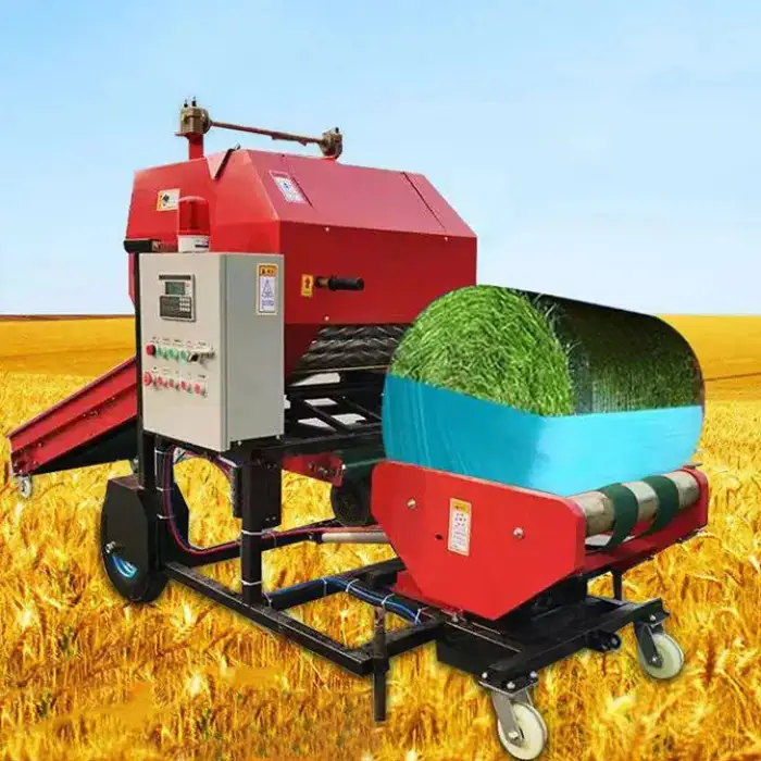 Combined Corn Silage Baler And Wrapper Machine Rice Husk Strip Baler Compression Machine, Mini Square Hay Baler Machine