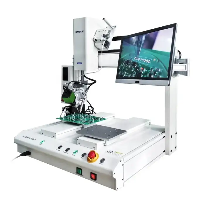 Waterun Desktop double Y-axis automatic soldering robot with Wellor heating system