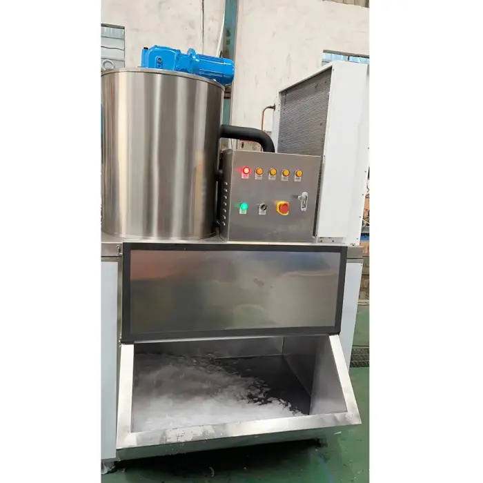 Industrial Stainless Steel Flake Ice Machine for Making Flake Ice with 1 ton capaciaty Per day