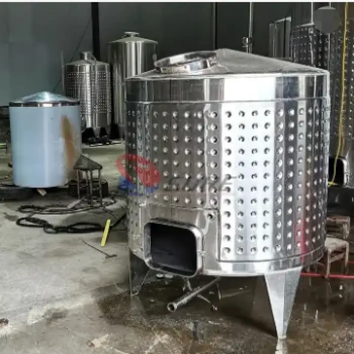 Hot Product 304 SUS Wine Fermenter Cold Brew Stainless Steel Tank Wine Fermentation Machine With Cooling Jacket