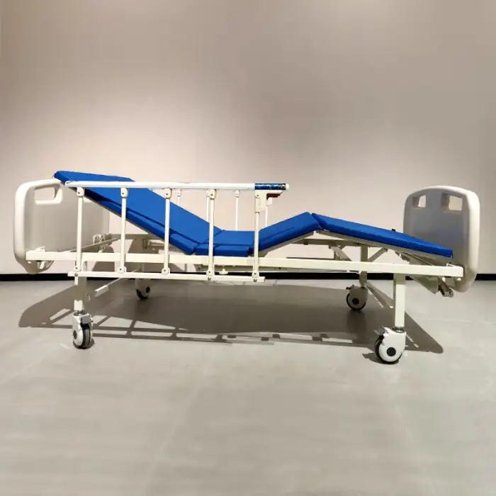 Factory supply Manual Home Rehabilitation Bed 2 functions Double Crank Hospital bed with easy Assembly