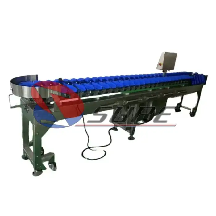 Fresh vegetables fruits and meats Sorting Grading Weighing machine