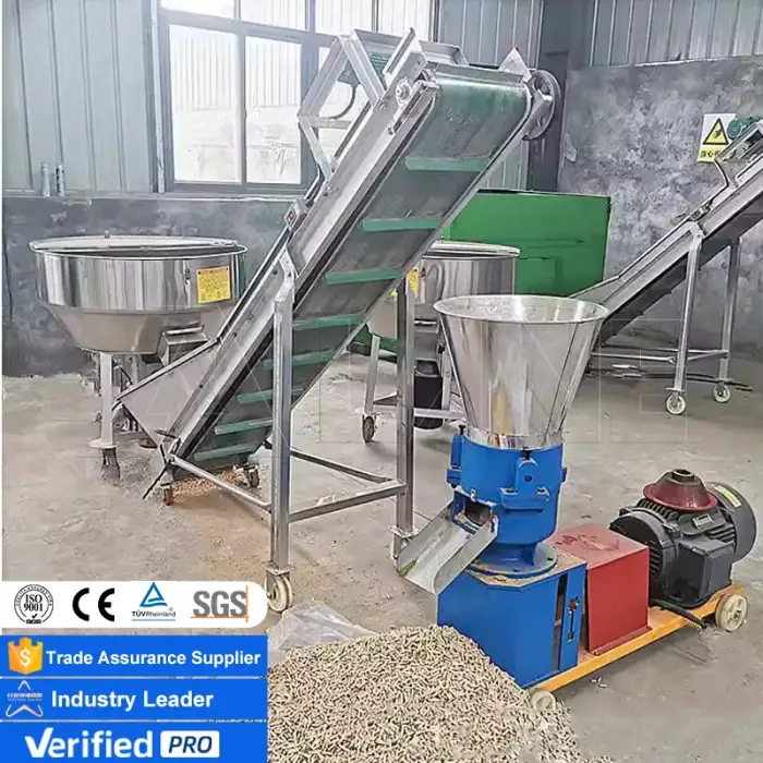 LANE 150-300KG H Feed Processing Machinery Chicken Feed Processing Line Machine