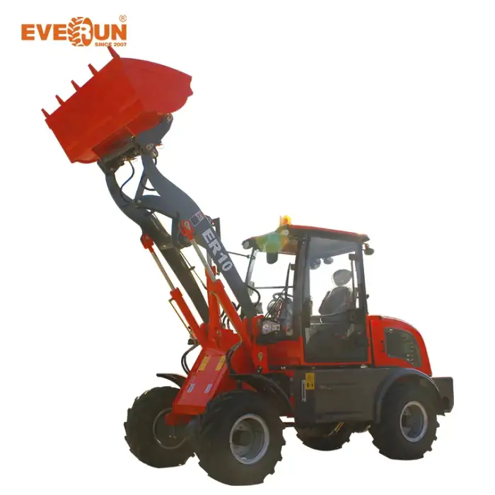 ER10 1000kg Micro loader Earth-moving Machinery wheel loader Machine