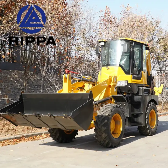 Rippa Earth-moving Machinery Epa Engine Retroexcavadora Diesel New Mini Towable Backhoe Loader 4x4 Backhoe