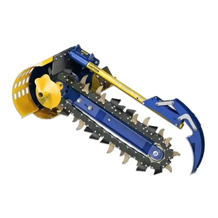 Outstanding Farm Trencher with Chain Saw Ditching Trenching Machine
