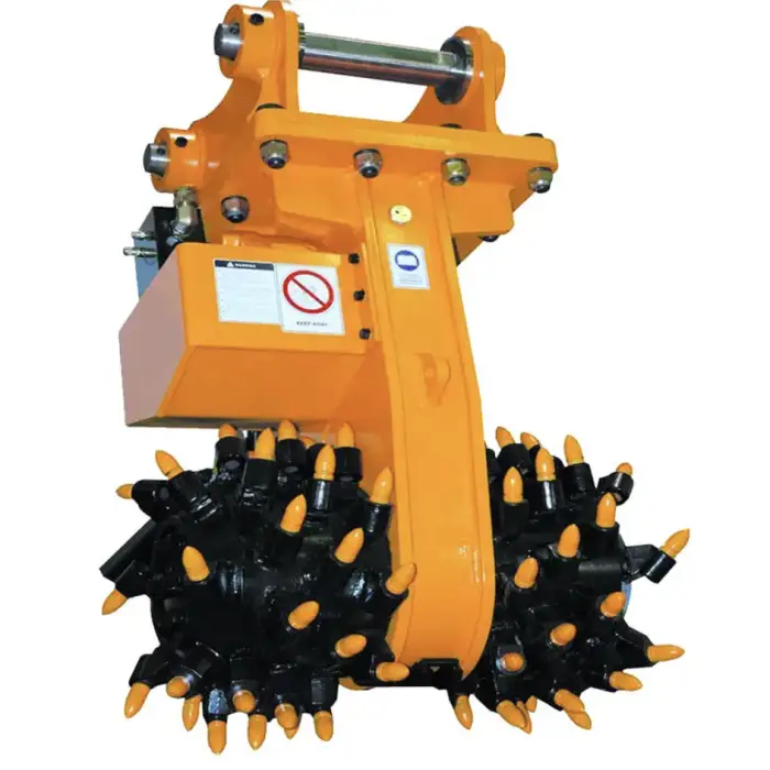 Tough Excavator Hydraulic Rotary Drum Cutter