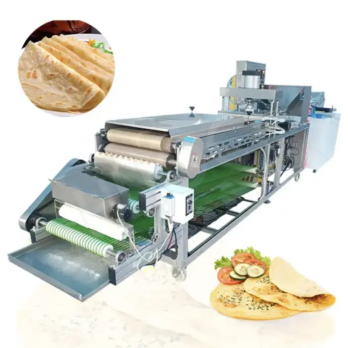Fully Automatic Thin Spring Roll Tortilla Pancake Bread Roti Chapati Make Machine