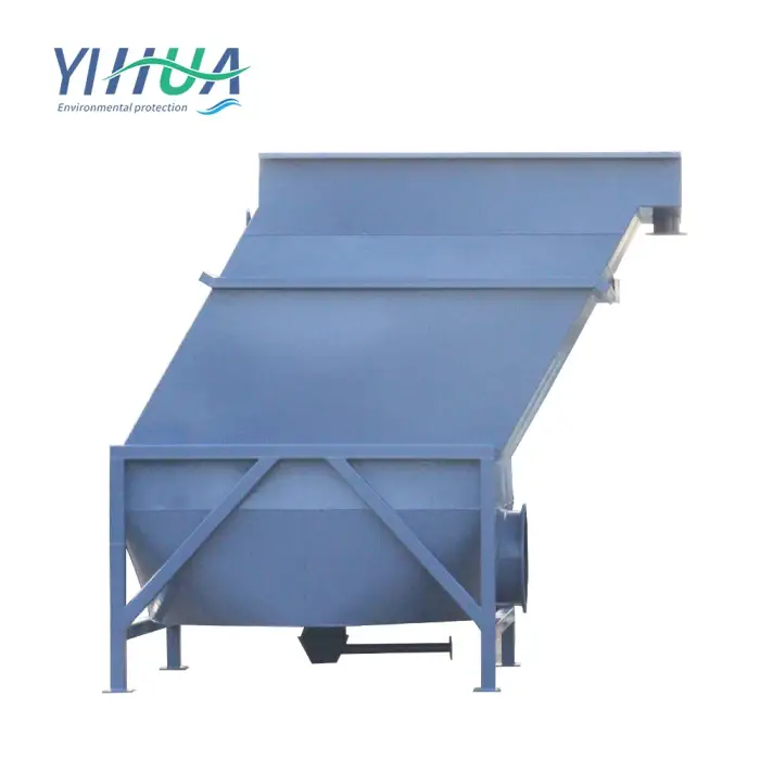 Inclined plate sedimentation tank lamella clarifiers for river water treatment into drinking water process