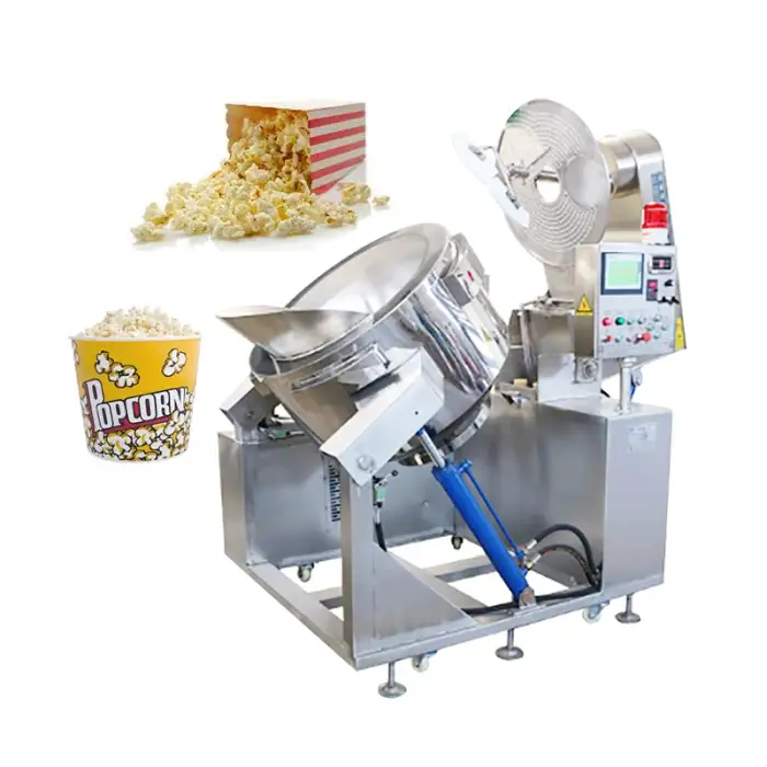 Big output commercial chocolate coated ball popcorn machine