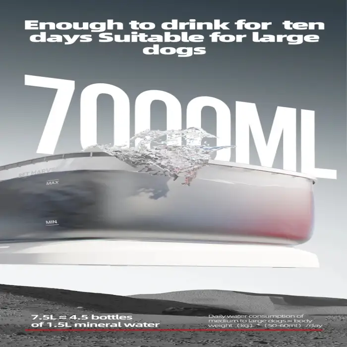 7L intelligent pet drinking bowl dog water bowl pet fountain water dispenser with sensor