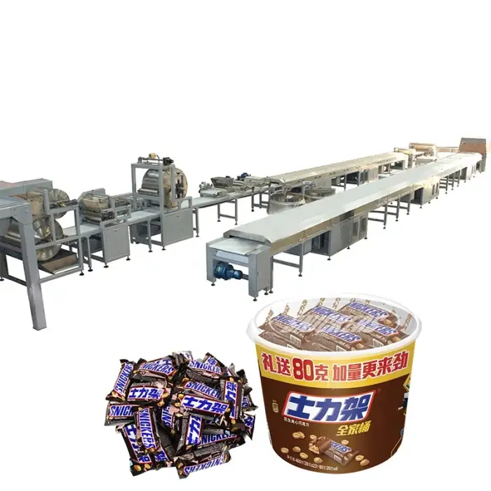 COB400 Multiple Candy Bar Snicker Cereal Bar Machine For Factory Use