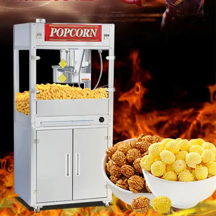 Large Capacity Factory Transparent Glass Commercial Popcorn Makers Popcorn Machine