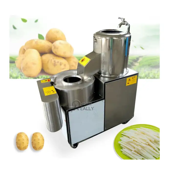 Oem Commercial Potato Peeler Machine Potato Chip Slicing Machine Potato Washing and Cutting Machine for Sale