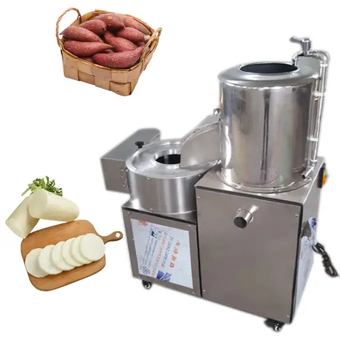 100-500kg or time potato washing and peeling machine taro cutting potato peeler and slicer machine carrot potato cleaning machine