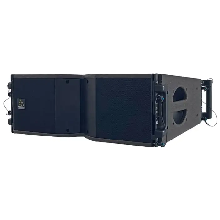 Dual 18 inch subwoofer line array pro sound speakers system power amplifier