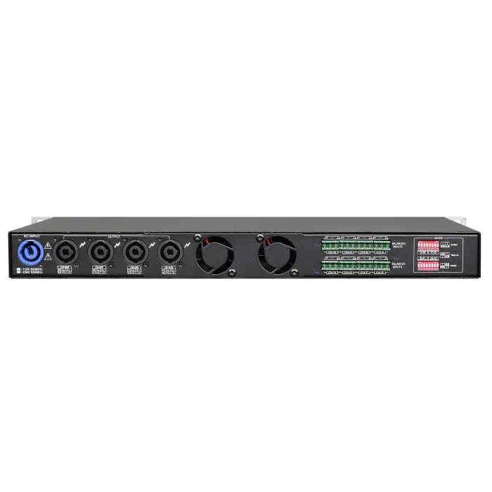 8-Channel 1U Rack Mount Digital Power Amplifier DX8 8*250Watts 4Ohms Sound Equipment, Speakers, Subwoofer Switching Power