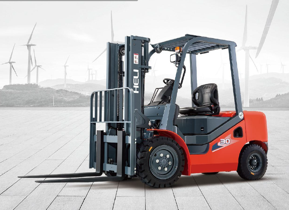 HELI Diesel Forklift with Extra Set of Forks - Model CPC (D) 30