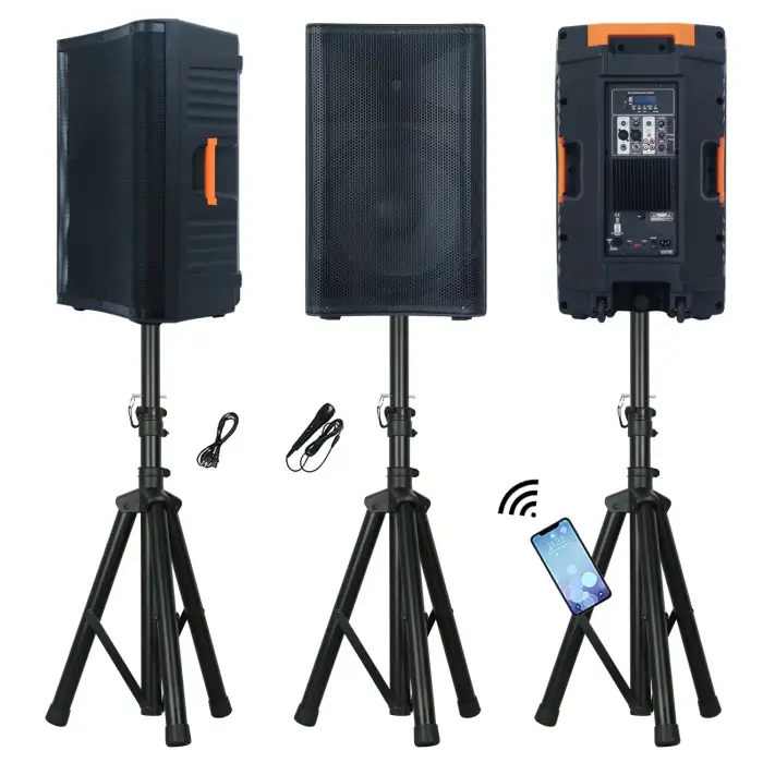 1800W 15" woofer Professional audio powered PA speaker system sound box DJ equipment outdoor party speakers  Bocina Parlante