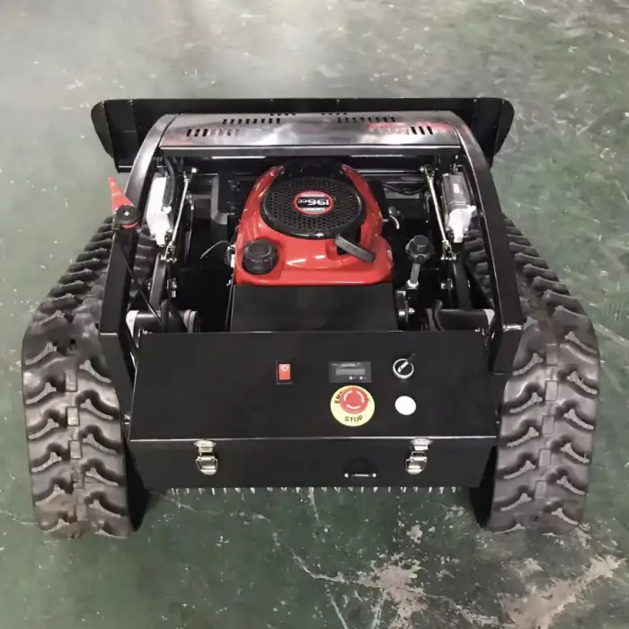Rubber Track Electric Remote Control electric corded lawn mower robot