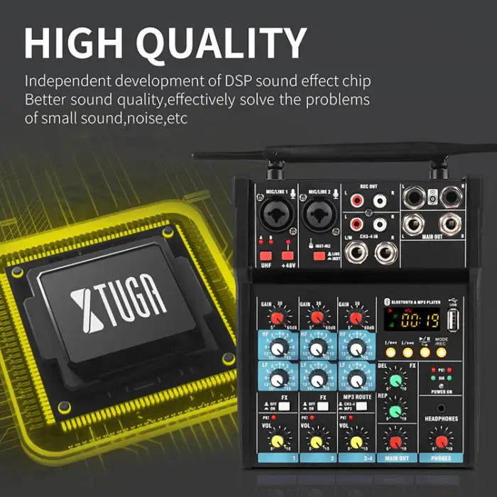 D4M-PRO High Quality Wholesale 60W Public Address Power Amplifier Audio Mixer