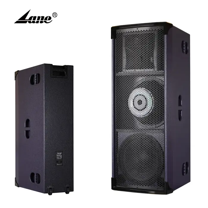 Lane PRO6.3 Black Double 15 inch Full range Home Theater Party Box PA System