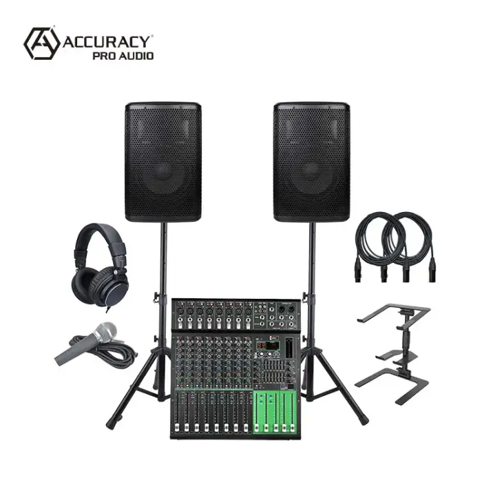 Accuracy DJSET001 PA Sound System DJ Set Equipment Professional Audio Solution