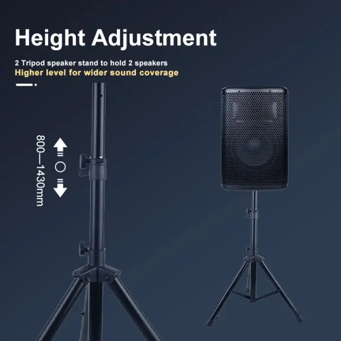 Accuracy DJSET001 PA Sound System DJ Set Equipment Professional Audio Solution