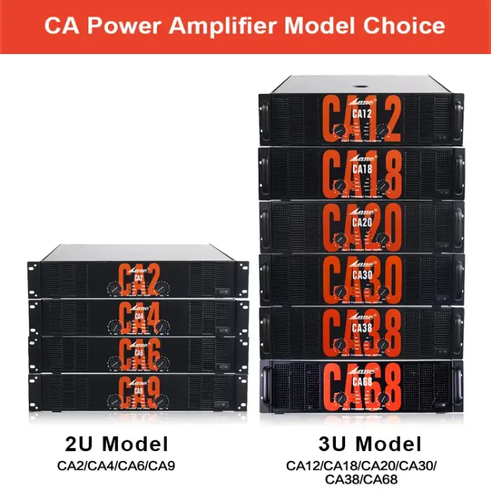 Lane CA-30 professional digital power amplifier 2U 3U Models