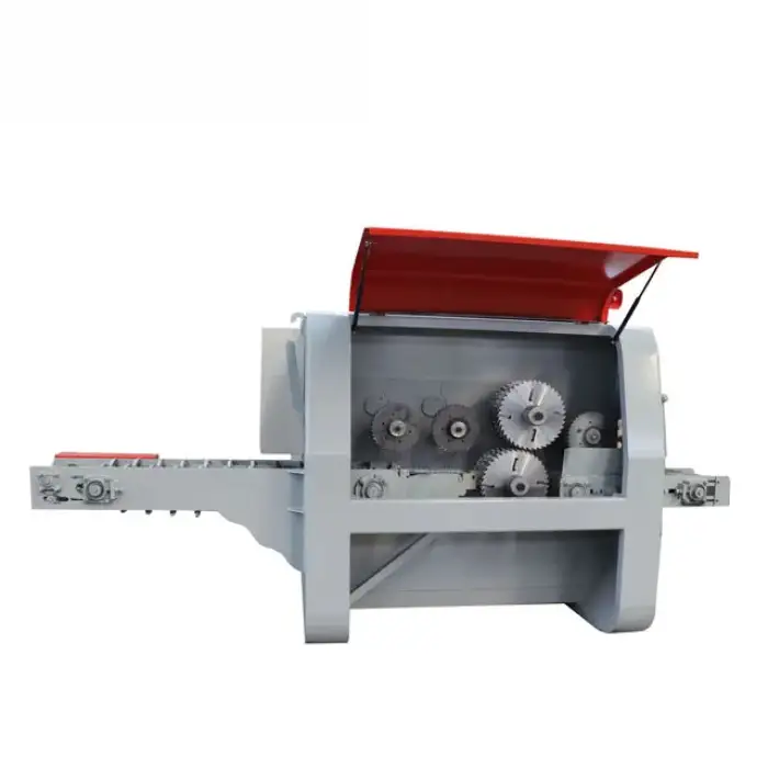 wood cutting multi blade circular saw round log multiple rip saw machine