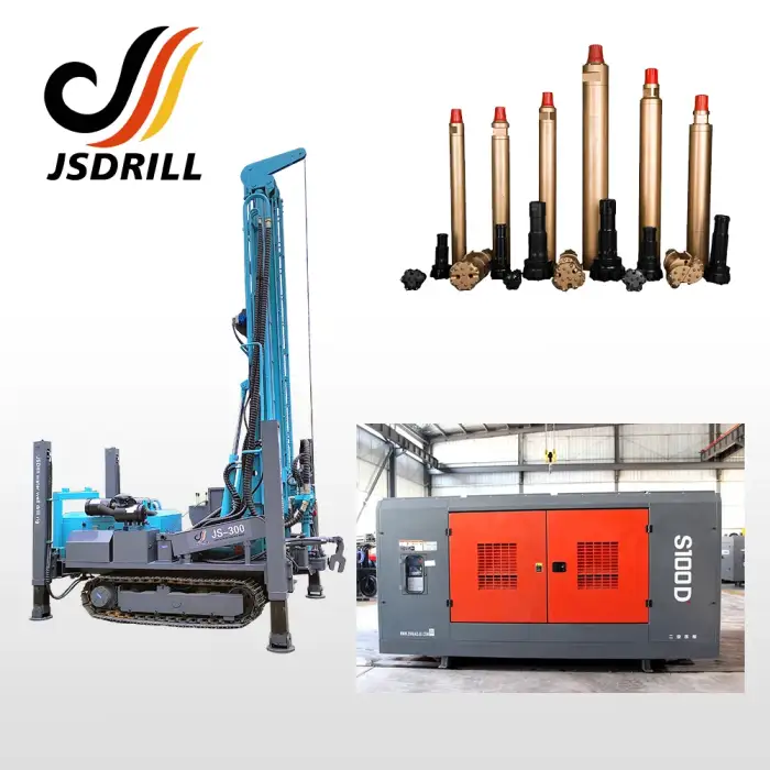 Depth 400m hydraulic multi-function water well drilling rig machinery