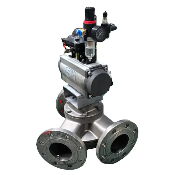 General Application Pneumatic Diverter Valve Valves Product Type Regulating Structure Changing Flow Direction Conveyed Material